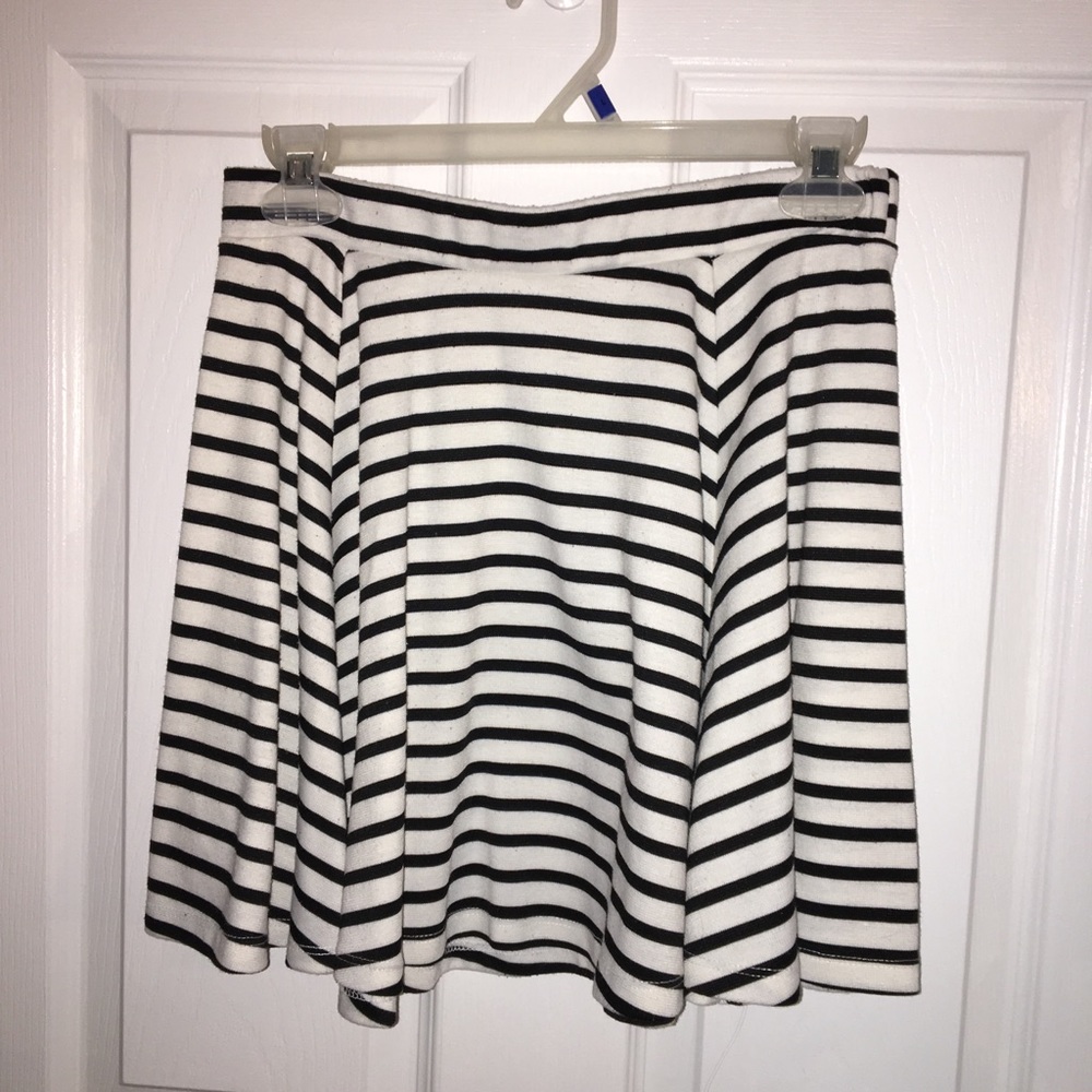Striped skater skirt